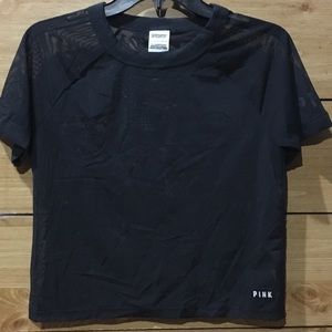 A mesh black shirt